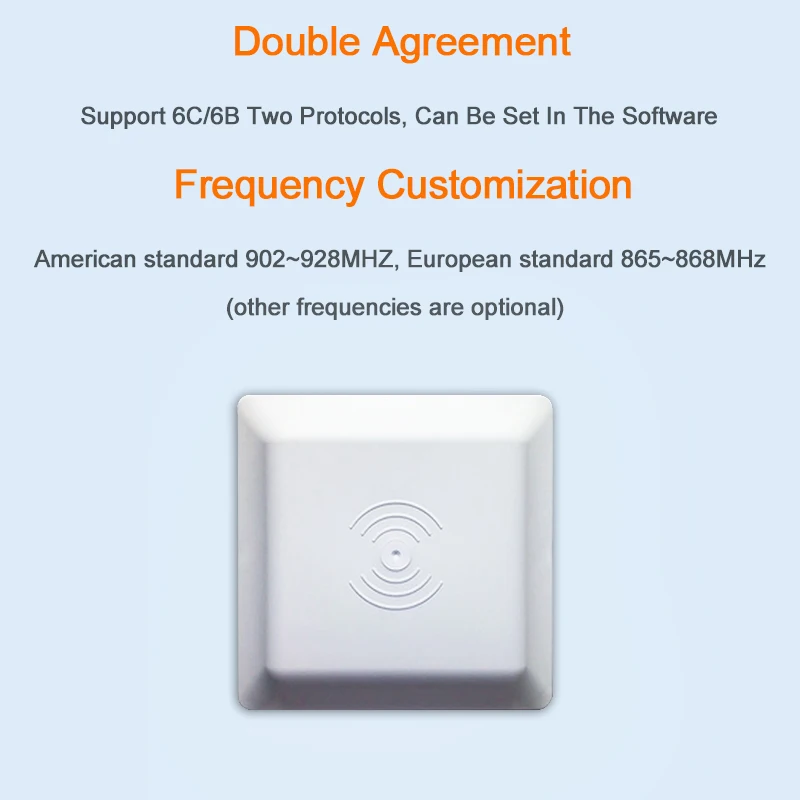 Eseye UHF RFID антенна 6 м дальность действия с 8dbi антенной для парковки RS232/RS485/Wiegand 26/34