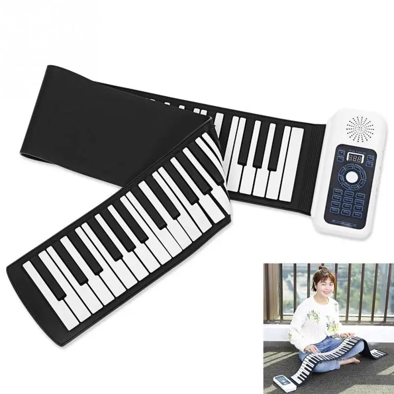 

61/88 Key Roll Up Digital Piano Soft Keyboard Music Education Soft Keyboard Travel Electric Roll Up Piano Beginner Adult Kids#11