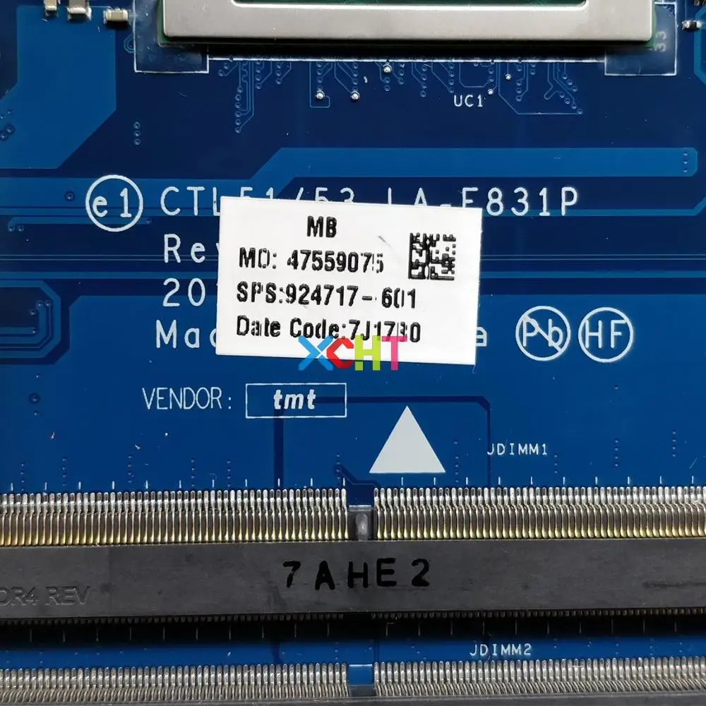 XCHT ل HP 15 15-BW سلسلة 924717-601 924717-001 A12-9720P CTL51/CTL53 LA-E831P اللوحة المحمول اللوحة الأم اختبار