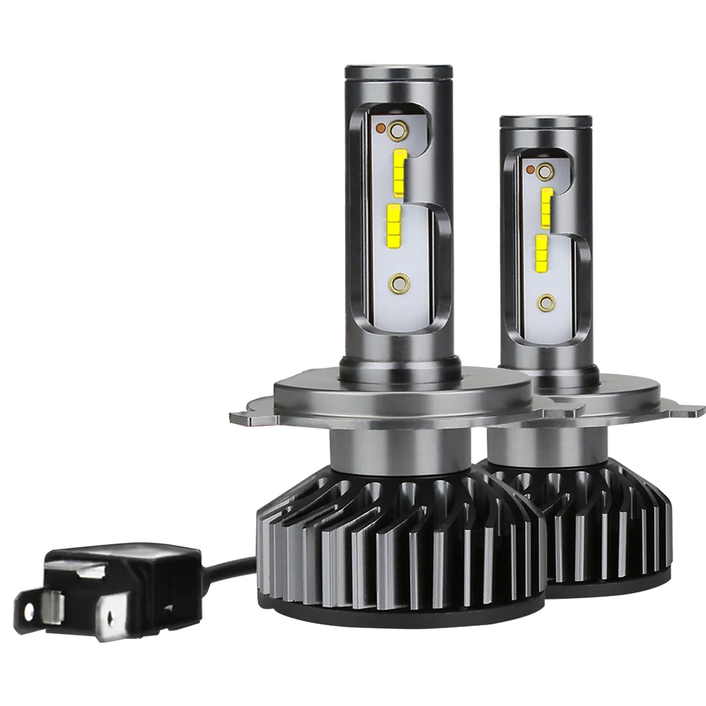 

Car Light Source 2pcs 6000k White H4 55W LED Car Headlight High Brightness Auto Car Head Lamp Fog Driving Light Bulb