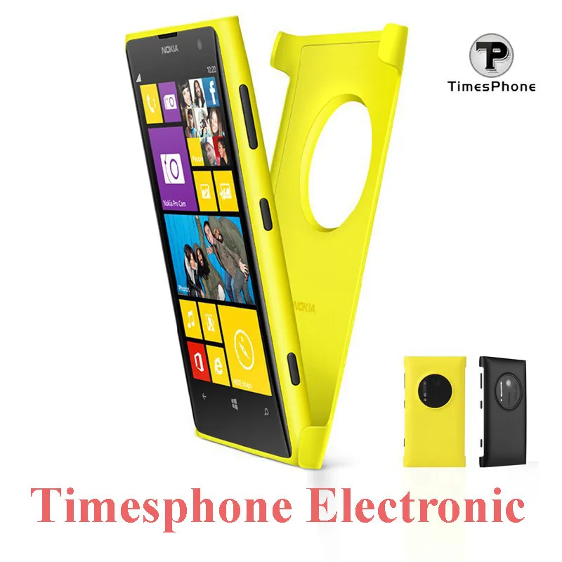 ucretsiz kargo yeni cc 3066 geri kablosuz sarj kapak icin nokia lumia 1020 cep telefonu perakende ambalaj sari ve siyah