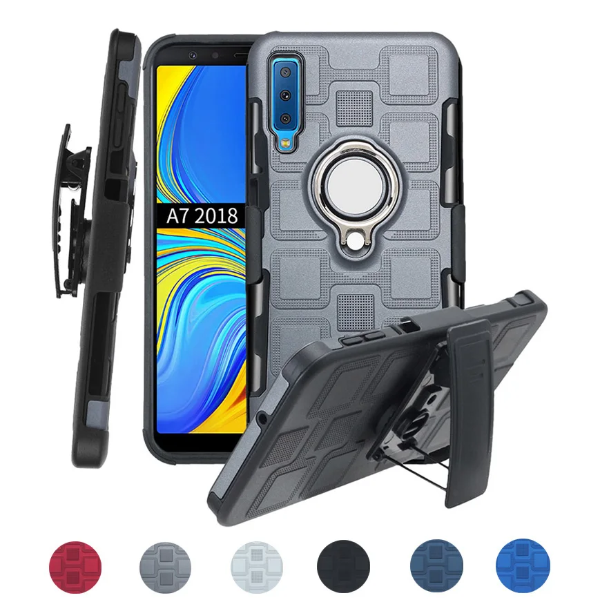 3 в 1 чехол броня для Motorola Moto E4 G4 G5 G5S G6 C E5 Plus Play 360 Вращение Зажим ремня подставка