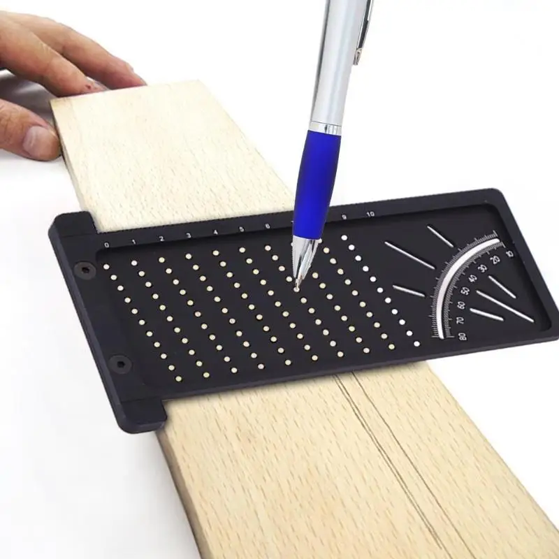 

Woodworking Scribe Mark Line Gauge T-type Cross-out Ruler Carpenter Tools