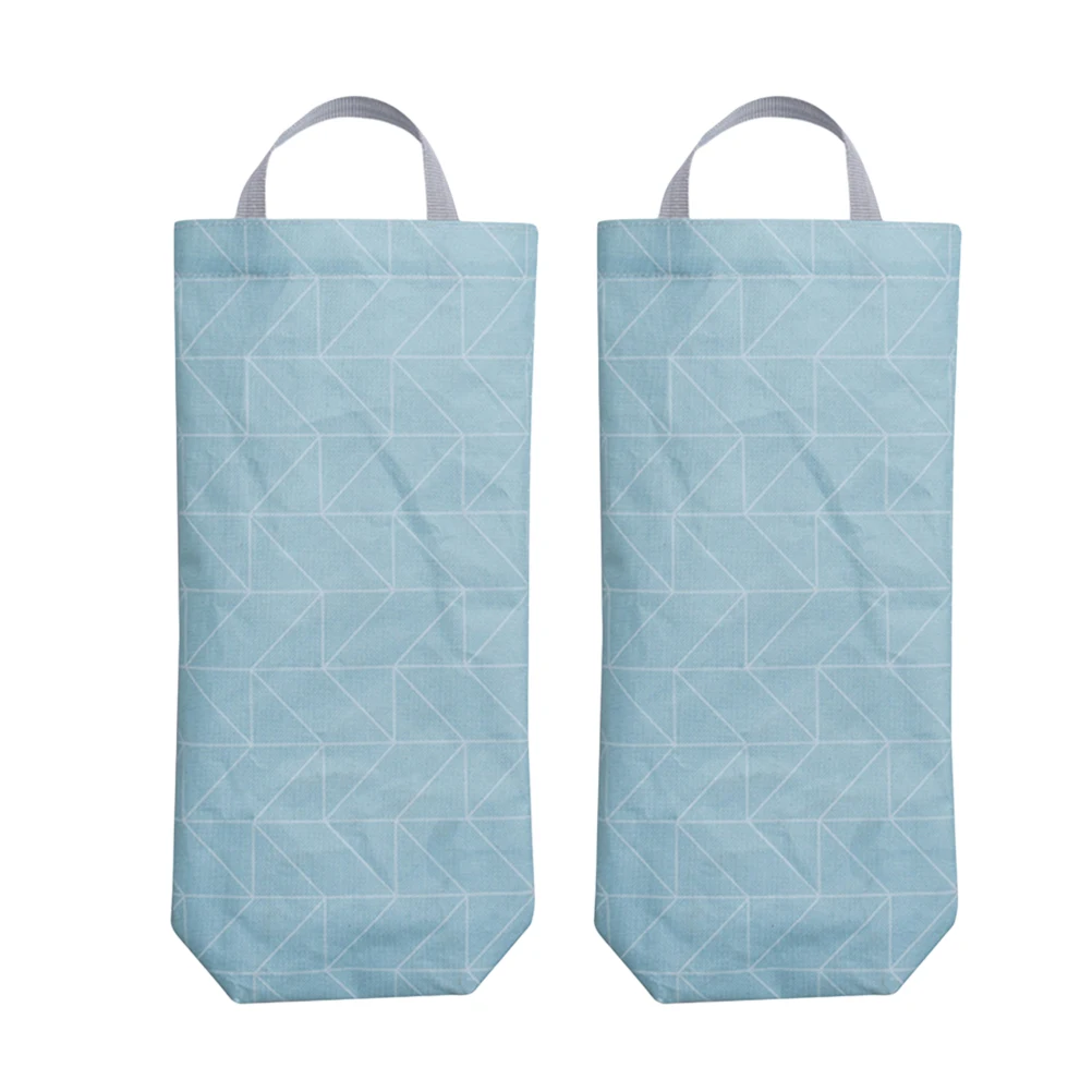 

2Pcs Folding Storage Pouch Multipurpose Portable Hanging Garbage Pouch Household Cupboard Storage Pouch (Rectangle)