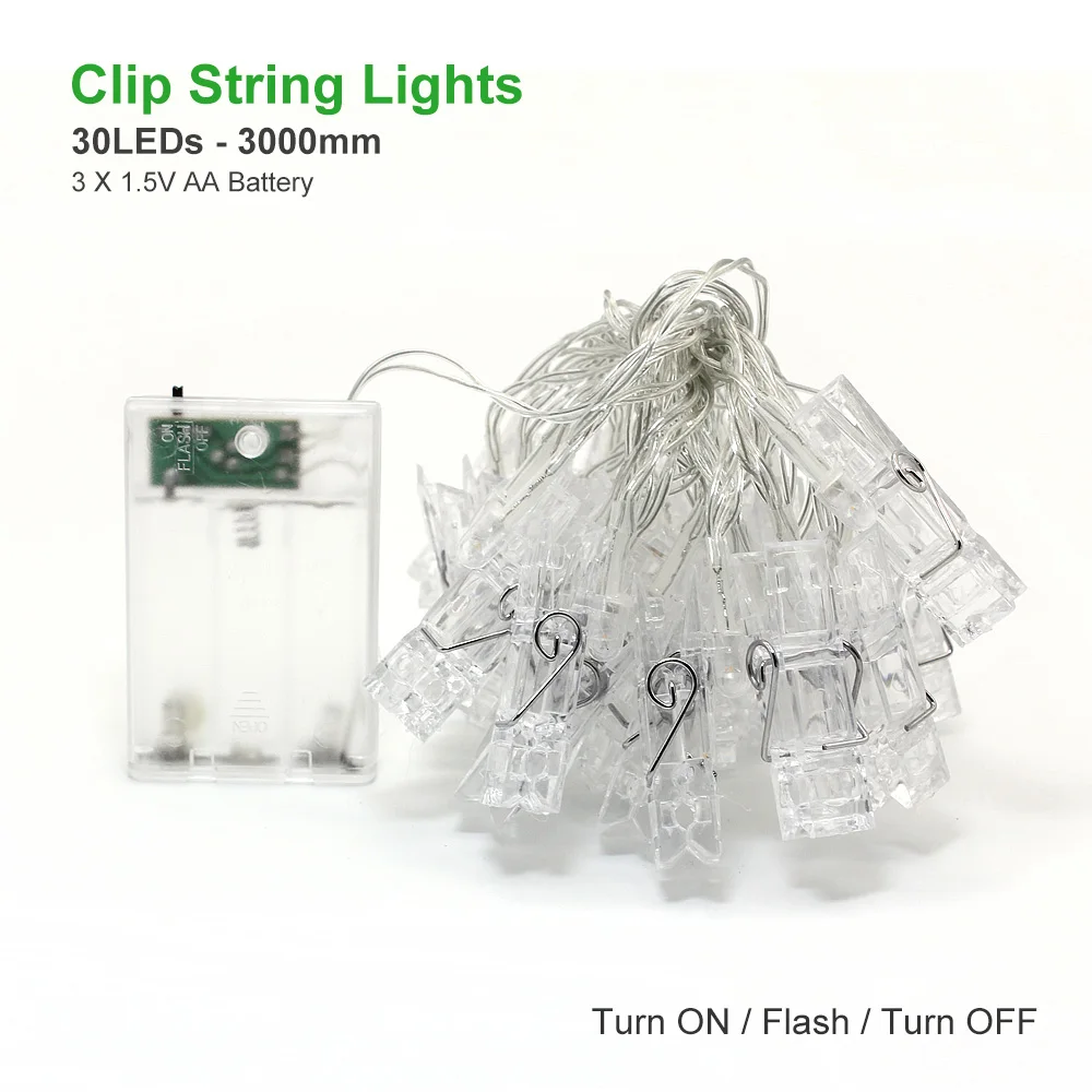 T35 1.5/2/3 M Photo Clip Holder LED String Holiday lights For Christmas Party Wedding Home Decoration Fairy Lamps Night Lighting T35 1.5/2/3 M Photo Clip Holder LED String Holiday lights For Christmas Party Wedding Home Decoration Fairy Lamps Night Lighting