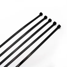 Самоблокирующийся Пластик нейлон крепления зипкорд Обёрточная бумага Strap100pcs/сумка различные спецификации черного и белого цвета
