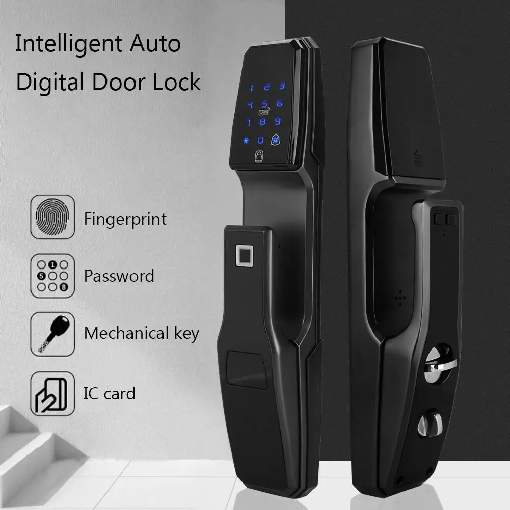 

Fingerprint Password Lock Intelligent Auto Digital Door Lock Unlock with Fingerprint Password Security Card sale