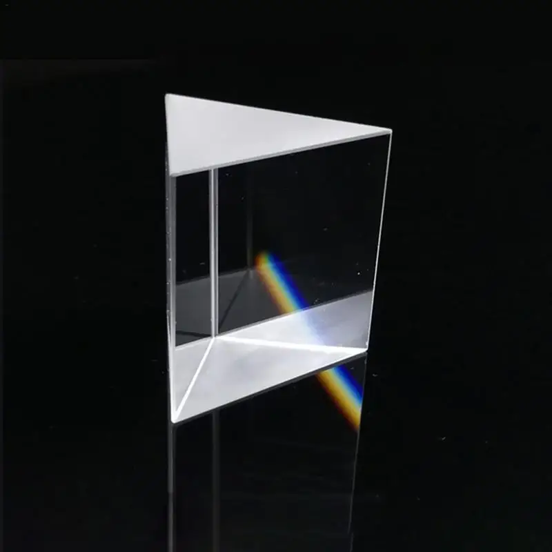 

Optical Glass Prisms Crystal Triangular Prism 10*10*10mm Right Angle Isosceles Prisms for Lens Optical K9 Testing Instrument