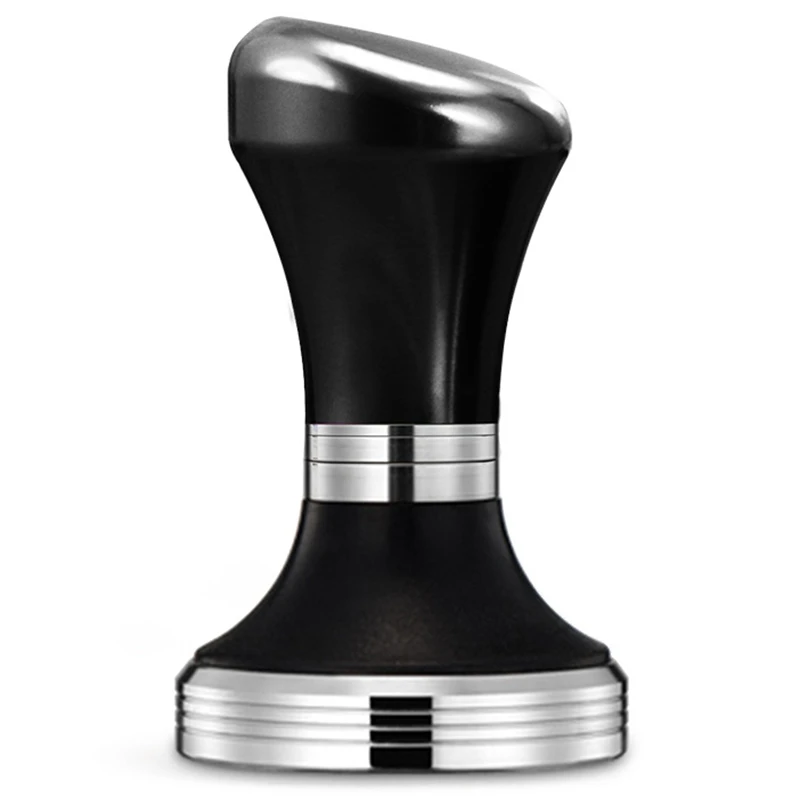 58Mm Flat Coffee Tamper Stainless Steel Base Silicone Handle Tamper Coffee Powder Hammer Customized Coffeeware 58Mm Flat Coffee Tamper Stainless Steel Base Silicone Handle Tamper Coffee Powder Hammer Customized Coffeeware