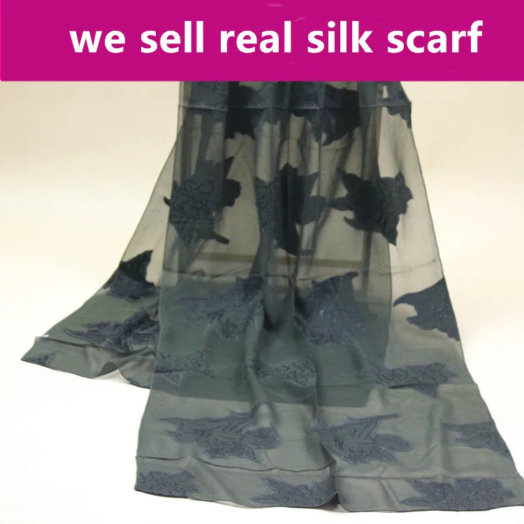 

#s110 100% real silk scarf GEORGETTE,color:AS PICTURES,52*168cm women