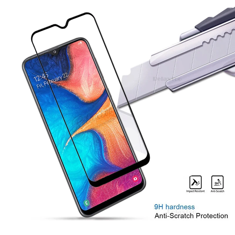 Закаленное стекло с полным покрытием для Samsung Galaxy A20 A205 защитная пленка A 20 SM A205F/DS