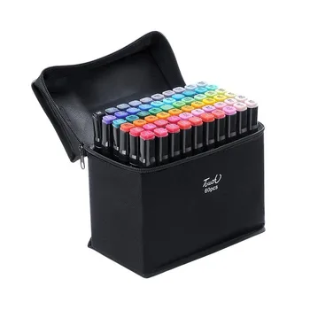 

TOUCHNEW Alcohol Markers 30/40/60/80/168 Colors Dual Head Sketch Markers Brush Pen Set For Professional Drawing Design Supplies
