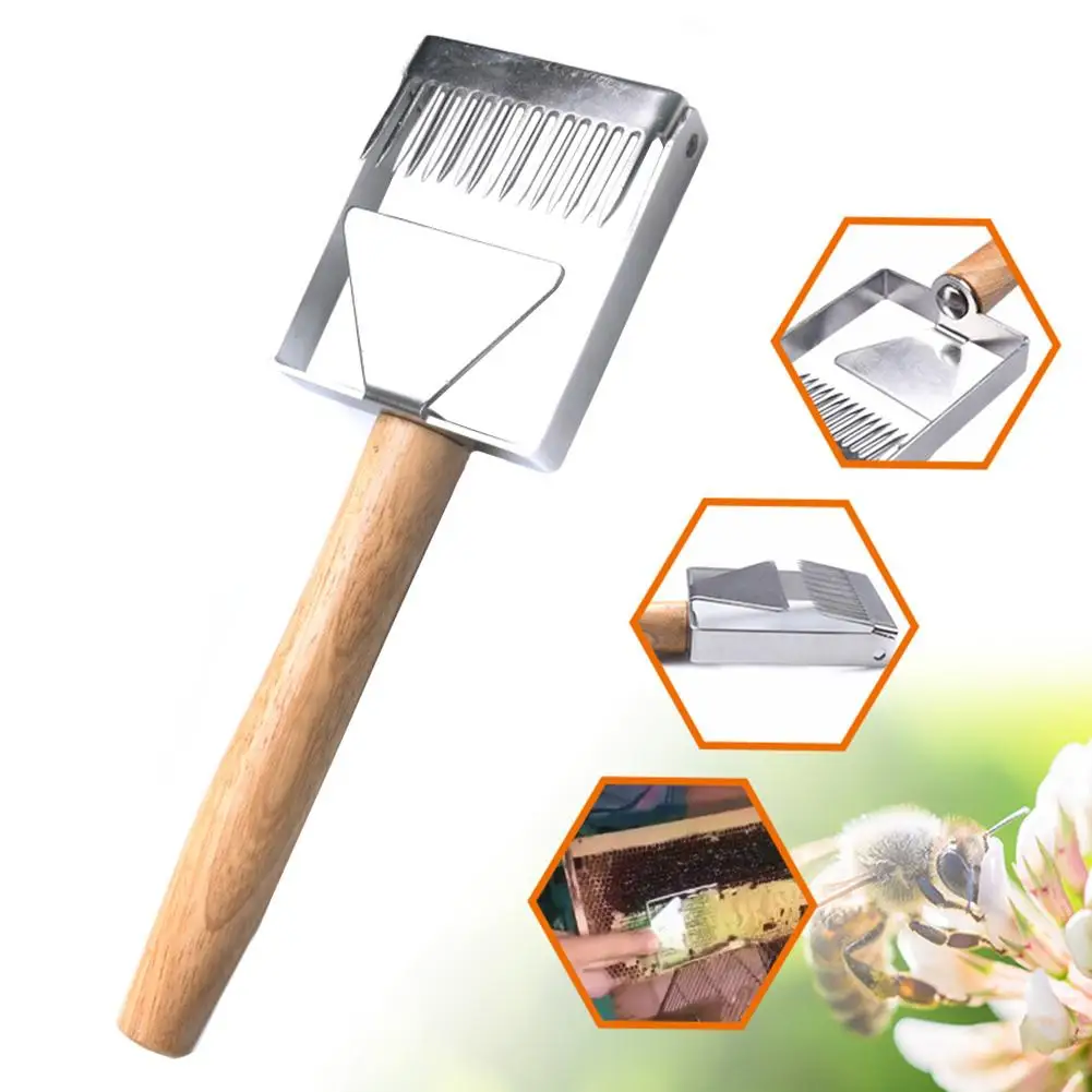 

5 Sizes Professional Honey Fork Honey Scraper Home Garden Beekeeping Tools Stainless Steel Uncapping Fork Beekeeping Accessory
