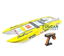 E51 RTR Dual Motors Electric RC Racing Boat W 120A ESC RadioSys 100kmh battery Yellow