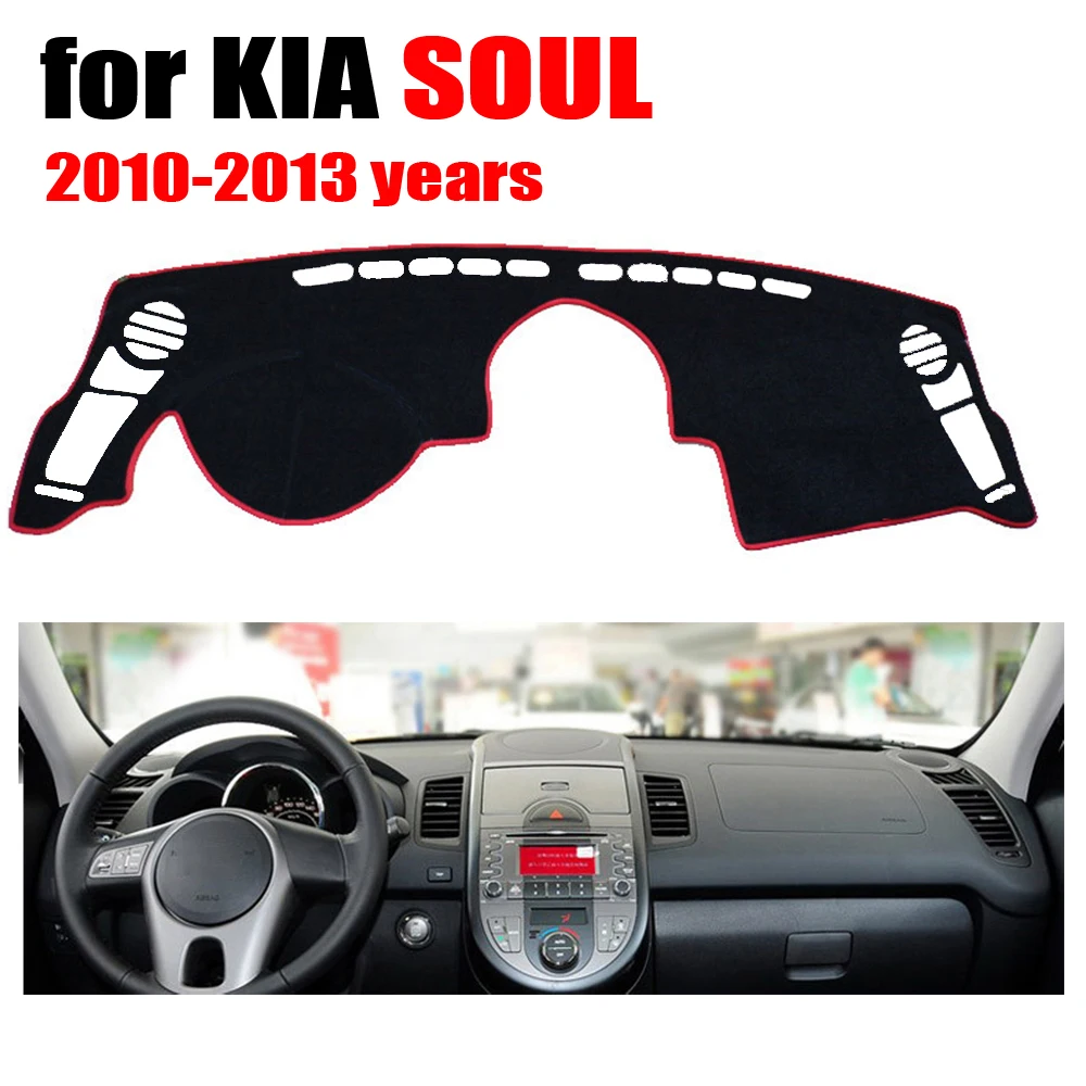 Fuwayda Car Dashboard Cover Mat For Kia Soul 20102013 Years Left Hand