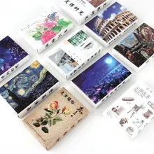 10 стилей 30pes Липкие заметки в штучной упаковке Открытка Крафт-бумага 100gsm карты Памятка наклейка для вечеринки закладки Обучающие карты(Китай
