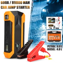 89800 мАч автомобильное пусковое устройство, 12V 4USB 600A Портативный автомобиля Батарея усилитель Зарядное устройство усилитель Мощность power Bank пусковое устройство стартера автомобиля