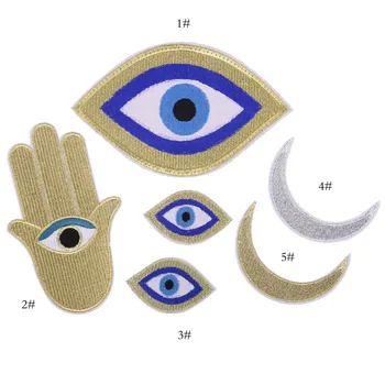 

PGY Cartoon Yoga Patch Gold and Silver Moon Embroidery Cartoon Ironing Patches Cheap Embroidered Patches For Kids Clothes