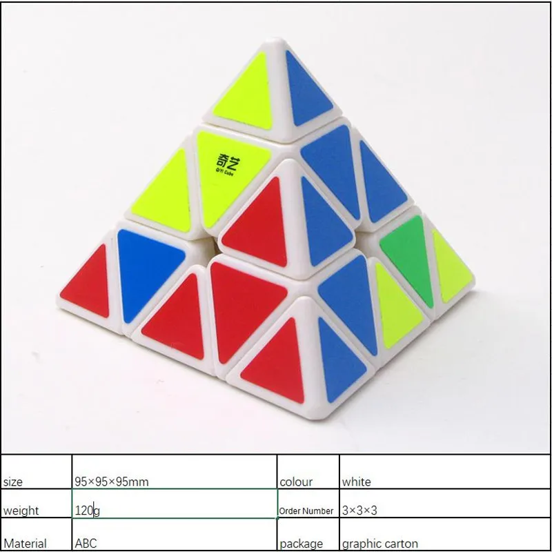 QI Yi triangle Pyramid 3 Stage Cube Magic Neo головоломка для раннего развития игрушки детей