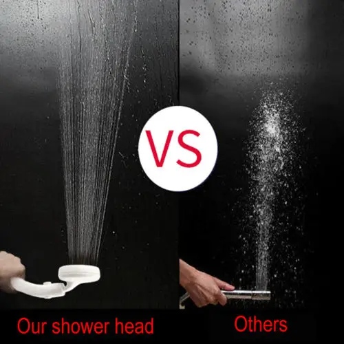 New Solid Home Bathroom Powerful Japanese High Pressure Boosting Bath Shower Head Spray Water Saving