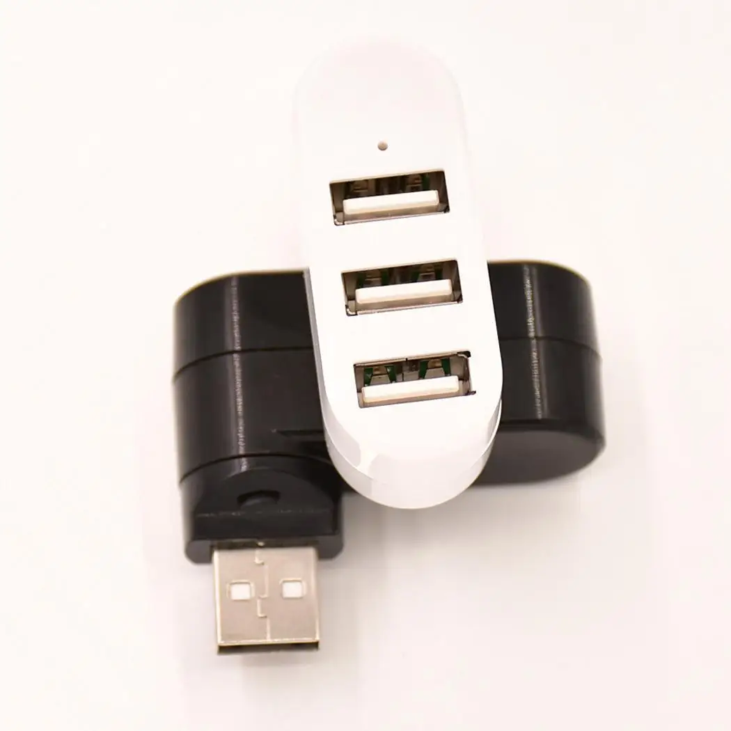 Вращающийся высокоскоростной 3 порта USB Spliter HUB 5V Splitter 40 85Degree 20 75 Degree 500mA Adapter|USB-хабы|