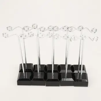 

10pcs Glass Earrings Jewelry Display Organizer T Bar Stand Holder Storage Hanger Showcase Rack Organizer Glass Jewelry