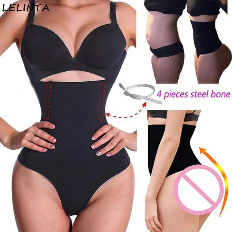 

Women Waist Cincher Girdle Stomach Shaper Tummy Slimmer Sexy Thong Panties Shapewear Waist Trainer Slimming Hot Body Shapers