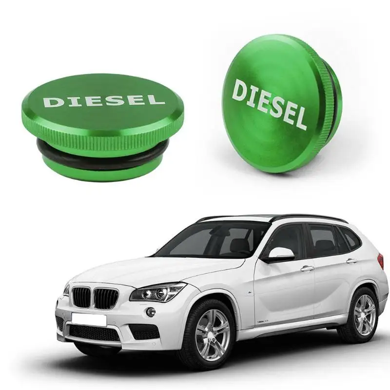 

VODOOL Car Magnetic Billet Aluminum Diesel Fuel Tank Cap Auto Car Replacement Oil Tank Cover For Dodge Ram 2013-2017 Green