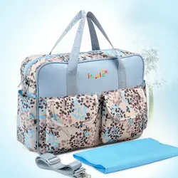 Модные Водонепроницаемый Мумия материнства подгузник мокрый нейлоновая сумка Мама сосков кормящих Baby Care Сумка малышей сумка для коляски