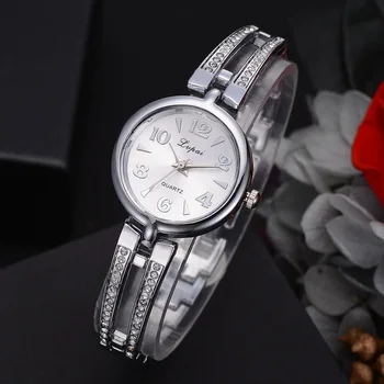 

2018 Relogio Masculino Women's Bracelet Watches Crystal Rose Gold Steel Ladies Casual Quartz Dress Wristwatches Clock Female
