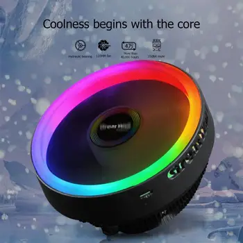 

Colling Fan 12cm 3Pin Cooler Pressurizing Down Style Aperture PC Computer CPU Cooling Fan Radiator for AMD Intel