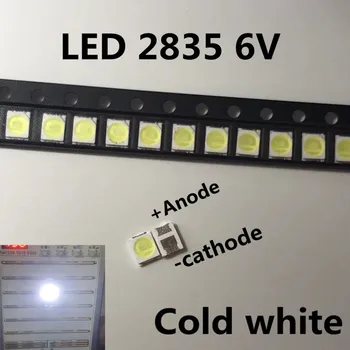 

200pz/lotto Jufei 3528 SMD LED 2835 6 V bianco Freddo 96LM Per La TV LCD Retroilluminazione Applicazione