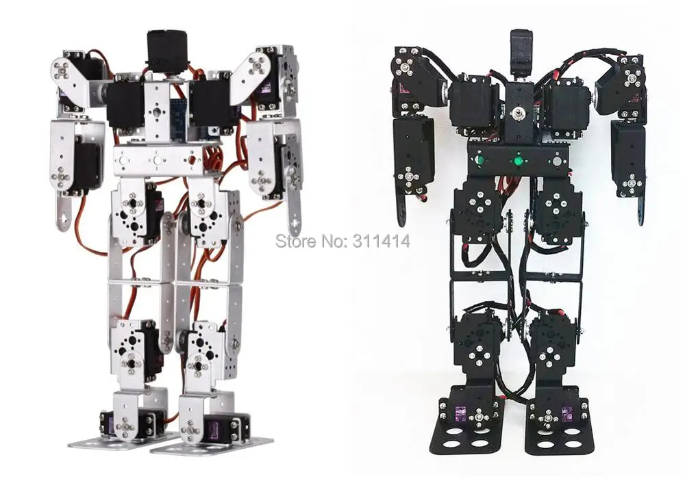 

1set 13DOF Biped Robotic Educational Robot Kit 17 Degrees Of Freedom Servo Bracket Kit DIY