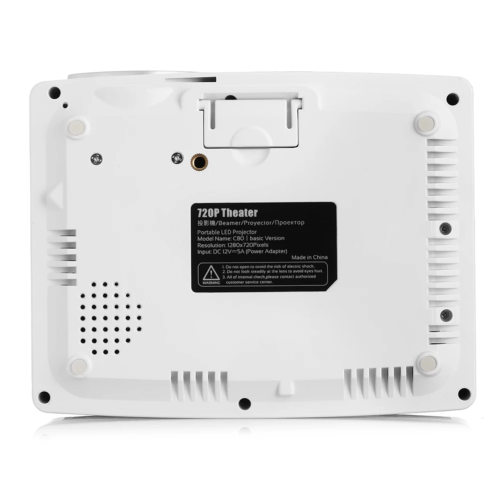 VIVIBRIGHT C80 ЖК дисплей Проектор для домашнего кинотеатра 1500 люмен Поддержка 1080 P HDMI VGA
