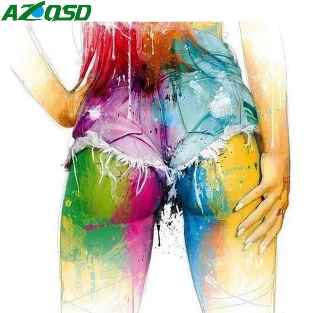 

AZQSD 5D Diamond Mosaic Scenic Picture Rhinestones Diamond Embroidery Colorful Landscape Decor Gift Diamond Painting Wall Art