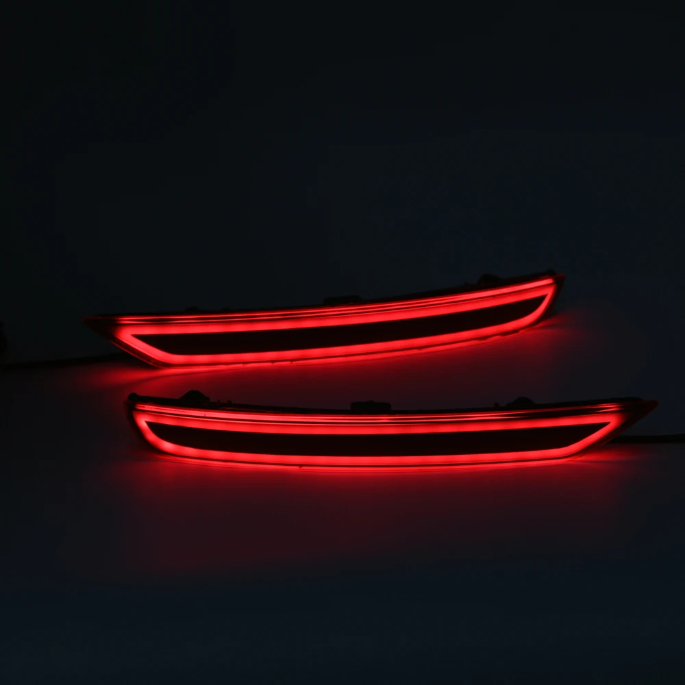 Красный светодиодный задний бампер отражатель задний светильник для Subaru Forester 2008- водительский тормозной сигнал противотуманная фара