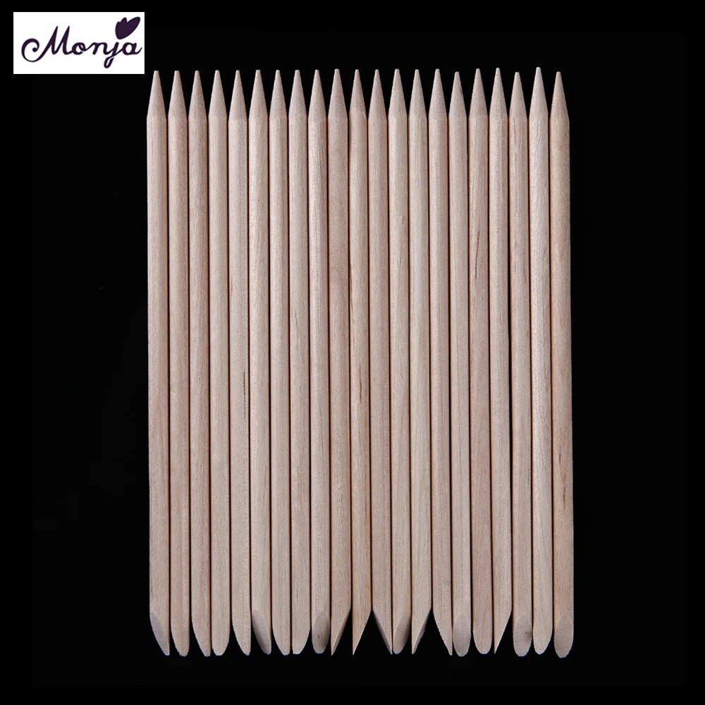 

20 Pcs/set Nail Art Cuticle Pusher Manicure Pedicure Remover Pedicure Manicure Orange Wood Sticks Removal Nail Art Tools
