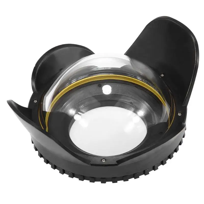 

PULUZ Waterproof Housings Optical Fisheye Shade Wide Angle Dome Port Lens Underwater Housings 67mm Round Lens Cover Case PU8001