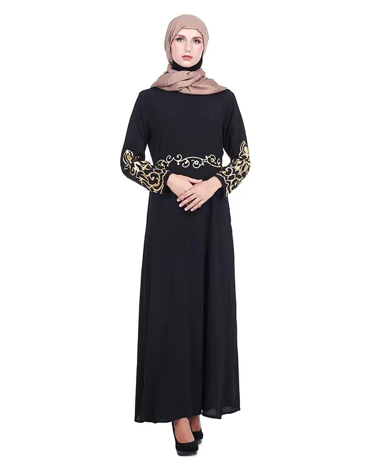 Дубай Abaya женское арабское Макси платье Burka Jilbab длинное для вечерние