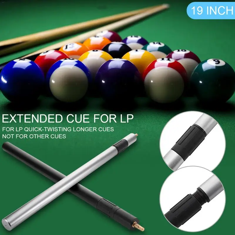Telescopic Pool Cue Billiard House Bar Snooker Sticks for Office Home 19 Inch
