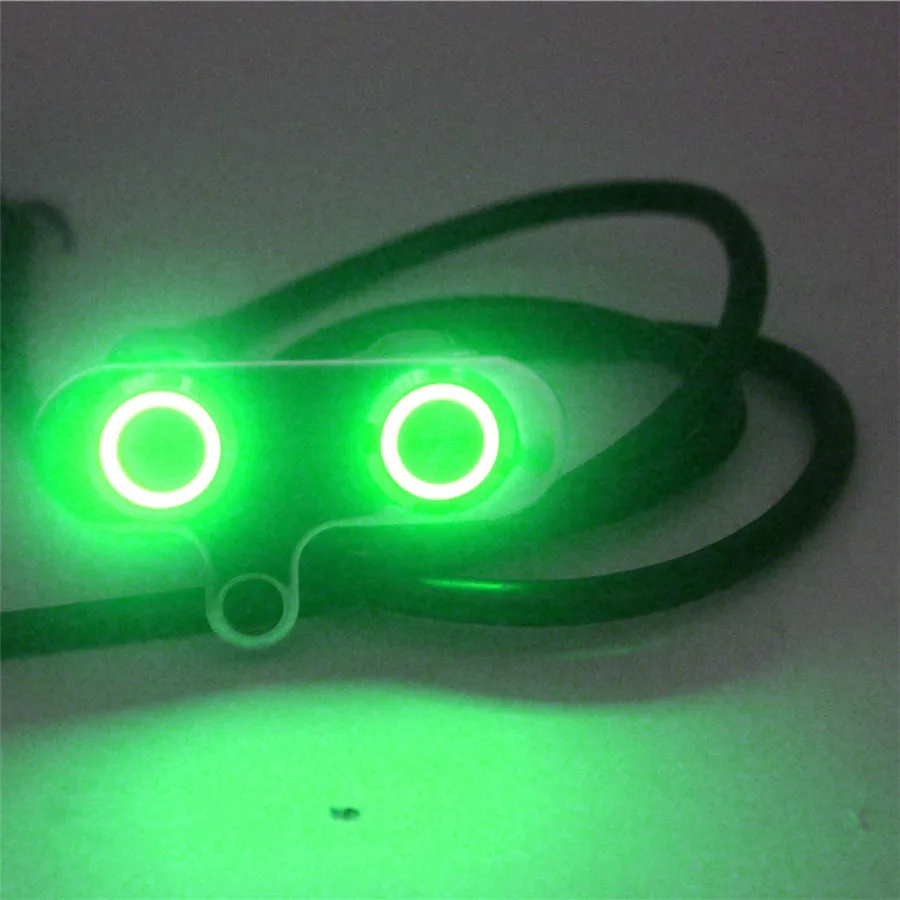 

Motorcycle Handlebar Switch Green LED CNC Aluminum Alloy Adjustable Mount Waterproof Horn Engine Start Kill Dual Button