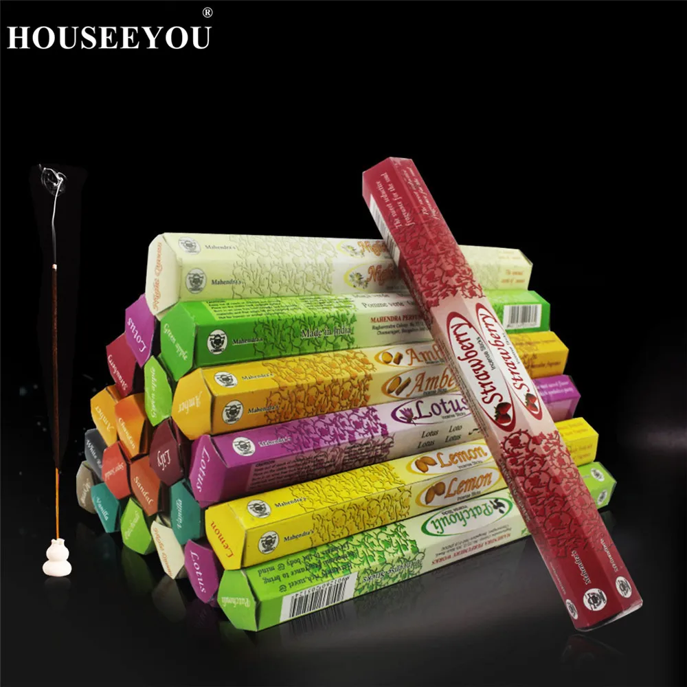 

10 Kinds Nature Indian Fragrance Original Incense Stick Premium Multiple Flavor Sandalwood Endurance Aromatherapy Joss Sticks