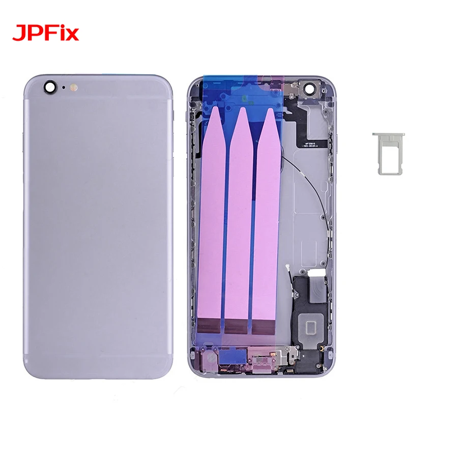 JPFix для iPhone 6SP 6 S Plus задняя крышка батарейного отсека чехол для задней части телефона средняя панель Замена с небольшими частями