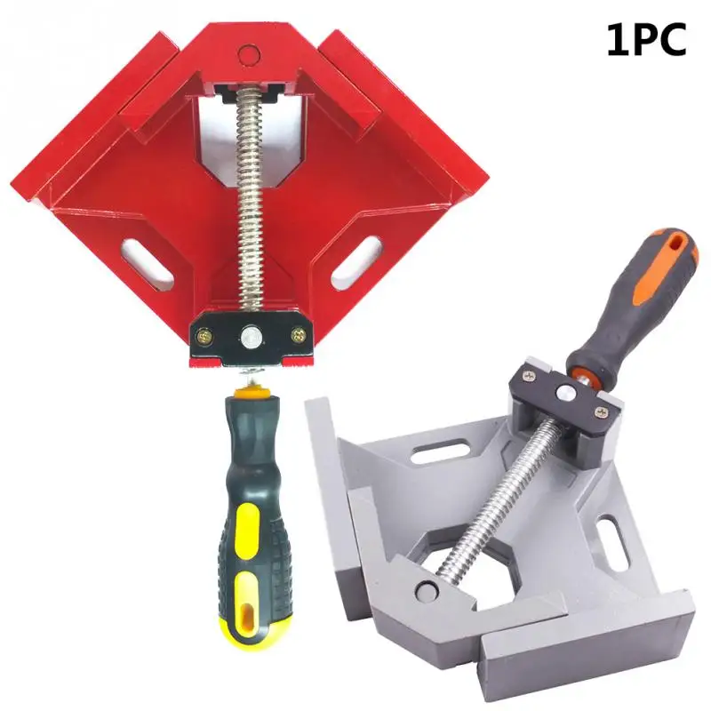 

Aluminum Single Handle 90 Degree Right Angle Clamp Angle Clamp Woodworking Frame Clip Right Angle Folder Tool #03