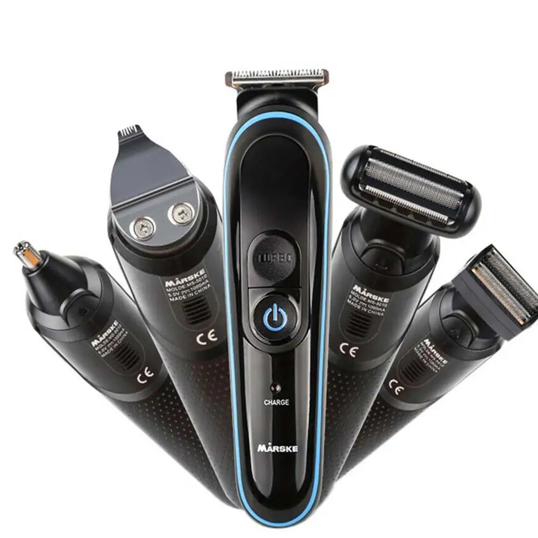 

Men Shaving Machine Rechargeable Electric Hair Trimmers 5 in 1 Hair Clipper Electric Shaver Beard Trimmer Nose Trimmer 5