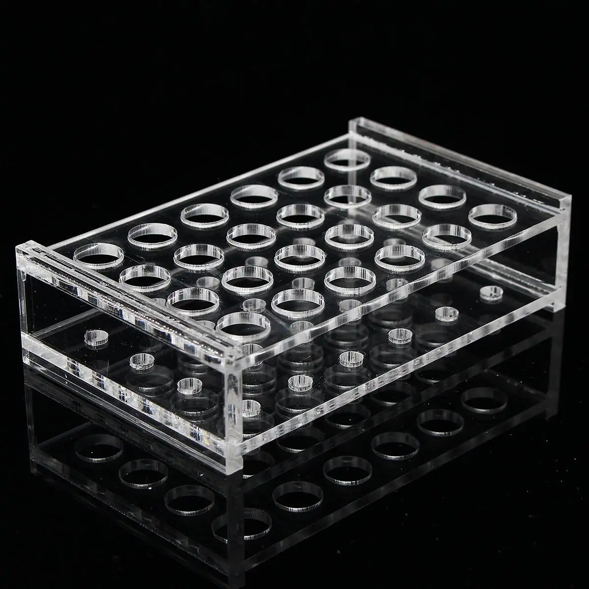 

24Holes Laboratory Test Tube Rack Plastic in Test Tubes Tubing Holder Rack Stand Shelf For School Lab Equipment