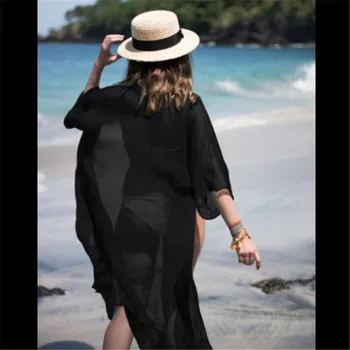

Women Beachwear Swimwear Bikini Beach Wear Cover Up Kaftan Summer Shirt Dress Hot Sale robe de plage maillot de bain femme 2019