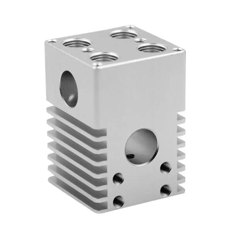 

Slide Block Hotend Kit Aluminum Alloy Cross Slide Block 4 Extruder Nozzles for Ultimaker 2 3D Printer Accessory