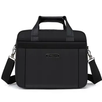 

15.6-Inch One-Shoulder Computer Clutches Bag Shock-Proof Notebook Bag Oxford Conference Briefcase for Laptop-Macbook