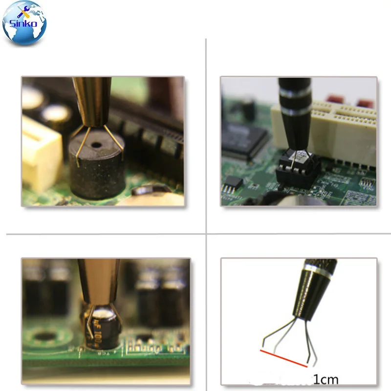 

1PCS Electrician Hand Tools Set Parts Gripper Pick Up Tools Four Claw Hold Tightly For Catcher IC Chip Component Metal Grabber